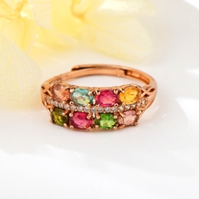 Show details for Bling Medium Rose Gold Plated Adjustable Ring