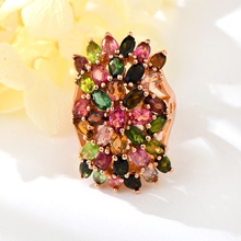 Show details for Affordable Rose Gold Plated Big Adjustable Ring From Reliable Factory