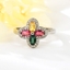 Show details for Recommended Platinum Plated Clover Adjustable Ring in Bulk
