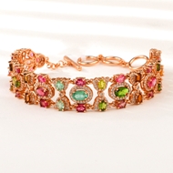 Picture of Fashionable Big Rose Gold Plated Fashion Bracelet