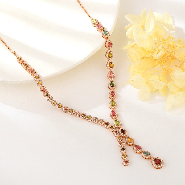 Picture of Reasonably Priced Rose Gold Plated Colorful Pendant Necklace from Reliable Manufacturer