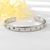 Picture of Classic Cubic Zirconia Cuff Bangle with Beautiful Craftmanship