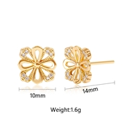 Picture of Famous Small Flower Big Stud Earrings