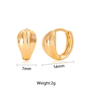 Picture of Impressive Copper or Brass Small Huggie Earrings with Low MOQ