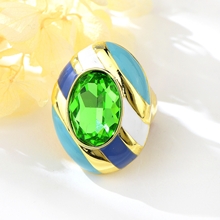 Show details for Charming Green Zinc Alloy Fashion Ring As a Gift