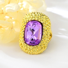 Show details for New Season Purple Dubai Fashion Ring Factory Direct