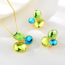 Show details for Brand New Green Big 2 Piece Jewelry Set with SGS/ISO Certification