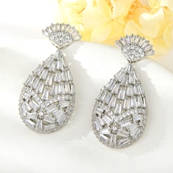 Show details for Womans Copper or Brass Big Dangle Earrings with No-Risk Return