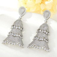 Show details for Affordable Platinum Plated Luxury Dangle Earrings from Trust-worthy Supplier