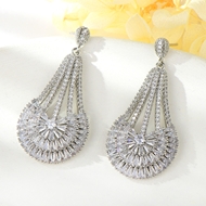 Show details for Luxury White Dangle Earrings for Her