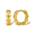 Picture of Great Value Gold Plated Flower Huggie Earrings with Member Discount