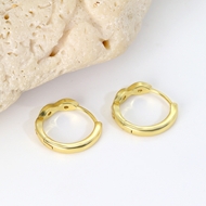 Picture of Low Cost Gold Plated Delicate Huggie Earrings with Low Cost