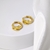 Picture of Filigree Small Gold Plated Huggie Earrings