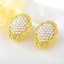 Show details for Featured White Gold Plated Big Stud Earrings with Full Guarantee