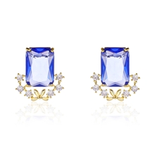 Picture of Good Cubic Zirconia Copper or Brass Big Stud Earrings