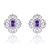 Picture of Pretty Cubic Zirconia Platinum Plated Big Stud Earrings