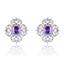 Show details for Pretty Cubic Zirconia Platinum Plated Big Stud Earrings