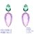 Picture of Delicate Cubic Zirconia Delicate Dangle Earrings