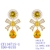 Picture of New Season Yellow Copper or Brass Dangle Earrings with SGS/ISO Certification