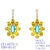 Picture of Distinctive Yellow Cubic Zirconia Dangle Earrings with Low MOQ