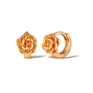 Picture of Stylish Small Flower Huggie Earrings