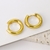 Picture of Popular Big Gold Plated Huggie Earrings