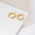 Picture of Delicate Gold Plated Huggie Earrings with Fast Delivery