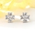 Picture of Low Price Platinum Plated White Big Stud Earrings from Trust-worthy Supplier