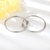 Picture of Reasonably Priced 925 Sterling Silver Plain Huggie Earrings with Low Cost