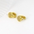 Picture of Bulk Gold Plated Cubic Zirconia Huggie Earrings Wholesale Price