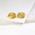 Picture of Copper or Brass Medium Huggie Earrings with Full Guarantee