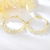 Picture of Famous Resin Gold Plated Huggie Earrings
