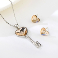 Show details for Love & Heart Zinc Alloy 2 Piece Jewelry Set with Worldwide Shipping