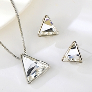 Show details for Popular Swarovski Element White 2 Piece Jewelry Set