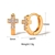 Picture of Affordable Copper or Brass Cross Huggie Earrings from Trust-worthy Supplier