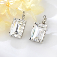 Show details for Origninal Big Swarovski Element Dangle Earrings