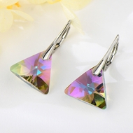 Show details for Nice Swarovski Element Big Dangle Earrings