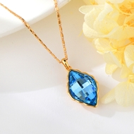Show details for Small Geometric Pendant Necklace with Fast Delivery