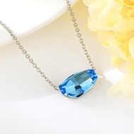 Show details for Copper or Brass Platinum Plated Short Statement Necklace in Flattering Style