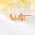 Picture of 925 Sterling Silver Rose Gold Plated Small Hoop Earrings with Low MOQ