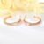 Picture of Featured White Rose Gold Plated Big Hoop Earrings with Full Guarantee