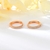 Picture of Eye-Catching White Small Huggie Earrings with Member Discount