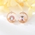 Picture of Moon Rose Gold Plated Big Stud Earrings with Worldwide Shipping