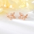 Picture of Delicate Cubic Zirconia Butterfly Big Stud Earrings