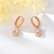Picture of Recommended White Rose Gold Plated Dangle Earrings with Member Discount