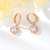 Picture of Bulk Rose Gold Plated 925 Sterling Silver Dangle Earrings Exclusive Online