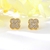 Picture of Reasonably Priced Rose Gold Plated Cubic Zirconia Big Stud Earrings with Beautiful Craftmanship