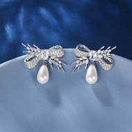Picture of Fashion Cubic Zirconia Luxury Dangle Earrings