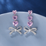 Picture of Love & Heart Luxury Dangle Earrings with Speedy Delivery