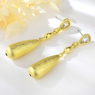 Picture of Trendy Gold Plated Blue Dangle Earrings with No-Risk Refund